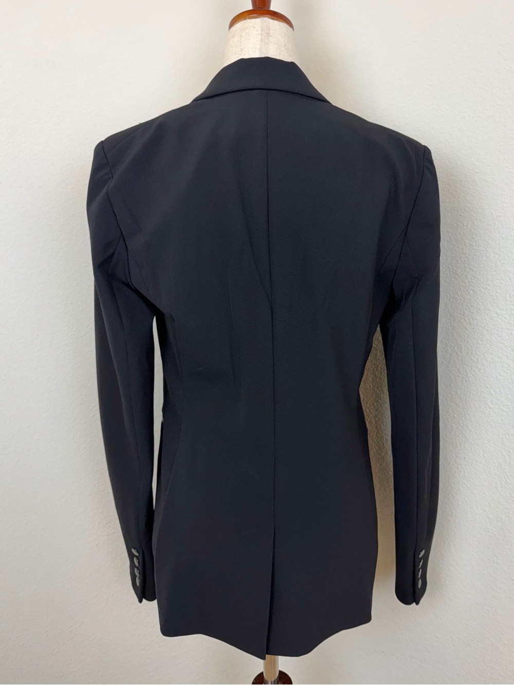 Veronica Beard Scuba Jacket Black Iconic Dickey Blazer Size 0 - Picture 11 of 14